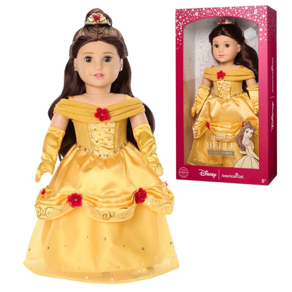 American Girl Disney Princess Belle Collector Doll Limited Edition Swarovski New